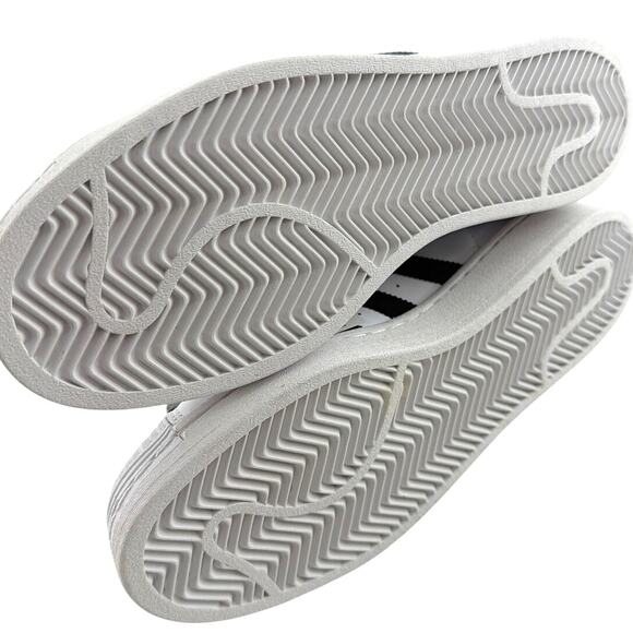 Adidas Women's Cloud White Core Black Originals Superstar Shoes Size 8.5 - Picture 9 of 12